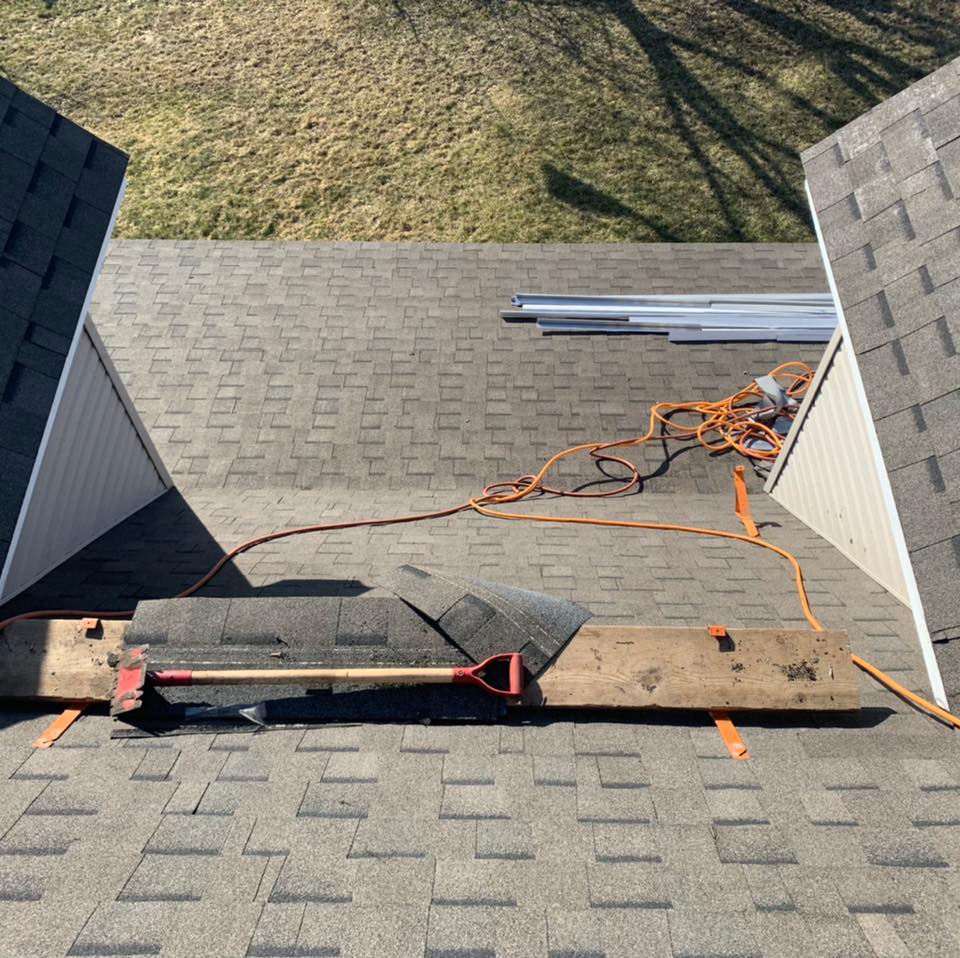 Completed roofing project